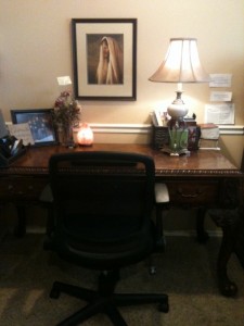 photo of Jane Austen desk